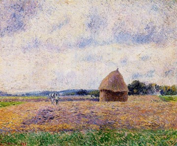  paja Lienzo - pajar eragny 1885 Camille Pissarro